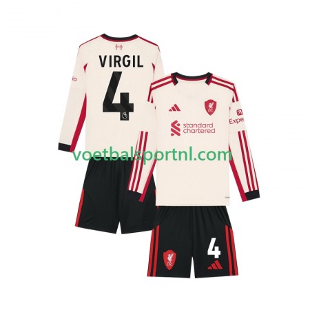 Liverpool Virgil van Dijk 4 Kind Uit Tenue 2025-26 L/S